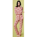 Candy Canes Stretch Long Sleeve Classic Pajamas (2 Piece)